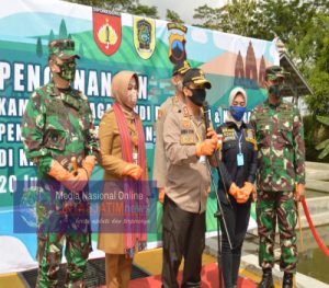 Danrem 074/Warastratama Mewakili Pangdam IV/Diponegoro bersama Kapolda Jateng Canangkan Kampung Siaga Candi