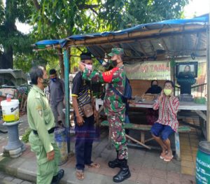 Himbau Para Pedagang Untuk Selalu Mentaati Protokol Kesehatan