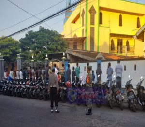 Pantau Sholat Idul Adha, Semua Sudah Pakai Masker