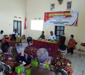 Babinsa Desa Dlingo Hadiri Giat Musdes dalam Rangka Penyusunan RKP Desa Tahun 2021