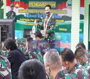 Kunjungan Kerja Danrem 074/Warastratama ke Kodim 0726/Sukoharjo