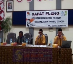 PPS Kelurahan Tanah kali Kedinding Laksanakan Rapat Pleno Terbuka Daftar Pemilih Hasil Pemutakhiran (DPHP) PilWali Serentak 2020