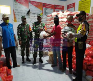 Koramil 24/Puhpelem Monitoring Bantuan Sosial Pangan