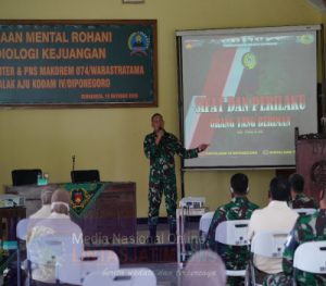 Tingkatkan Mental Prajurit dan PNS, Korem 074/Warastratama Gelar Bintalid Juang