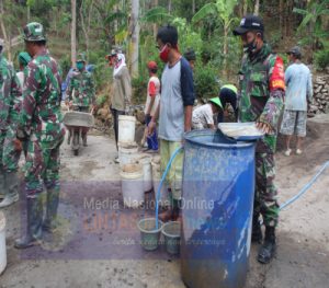 Danramil 11/Manyaran Sangat Optimis TMMD Desa Bero Tepat Waktu