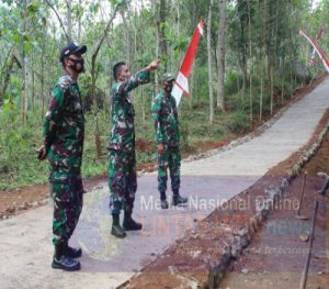 Pastikan Hasil Yang Dicapai, Dandim Cek Lokasi TMMD