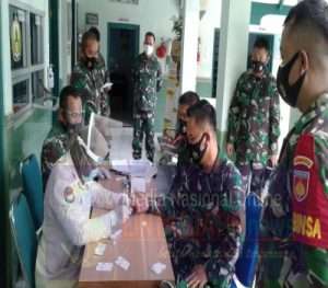 Ratusan Personil Kodim 0724/Boyolali Rapid Test Massal