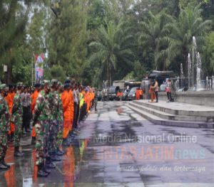 TNI-POLRI Gelar Apel Kesiapsiagaan Penanggulangan Bencana Alam di Wilayah Kota Surakarta