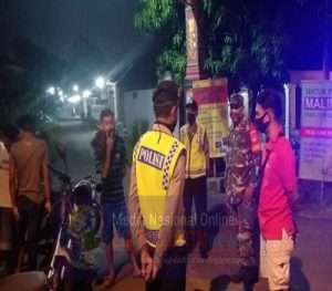Patroli Gabungan Beri Sanksi Warga Yang Berjaga Tanpa Masker