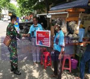 Serda Budiono Berikan Himbuan AKB dan Membagikan Masker Untuk Jaga Kesehatan Selama Covid 19