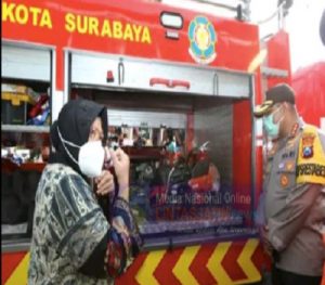 Kapolrestabes dan Wali Kota Surabaya Tinjau Kawasan Bulak Kenjeran Pasca Banjir Rob