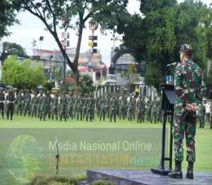 Danrem 074/Warastratama Cek Kesiapan Prajurit dan PNS Pasca Libur Bersama