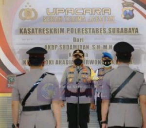 Kapolrestabes Surabaya Pimpin Langsung Serah Terima Jabatan Kasat Reskrim