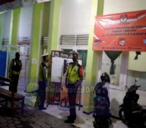 Polsek Pabean Cantikan Pantau Keamanan Logistik Pilwali