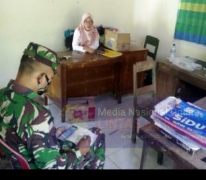 Sesuaikan Data Pertanian Babinsa Sambangi UPT Pertanian