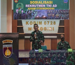 Kodim 0728/Wonogiri Gelar Sosialisasi Rekrutmen TNI-AD