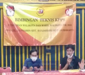 Serda Sugiyanto Pantau Kegiatan Bimtek KPPS di Pendhopo Kelurahan Keprabon