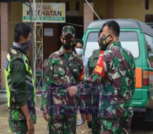 Dandim Ingatkan Anggota Yang Bertugas Di TPPS Untuk Waspada