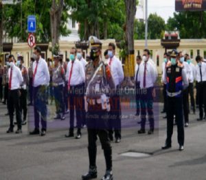 Polrestabes Surabaya Giat Apel Operasi Lilin Semeru 2020 Persiapan Natal dan Tahun Baru