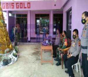 Batuud Koramil 24/Puhpelem Pimpin Anggota Laksanakan Pengamanan Natal Di GBIS Golo