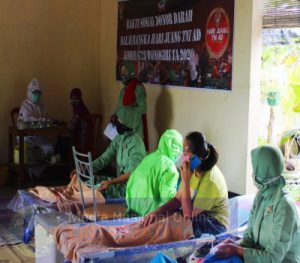 Sambut Hari Juang Kartika, Kodim 0728/Wonogiri Gelar Baksos Donor Darah