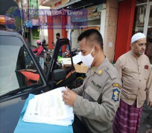 Wakapolsek Semampir Pimpin Pelaksanaan Operasi Yustisi PPKM Bersama Satpol PP & Koramil