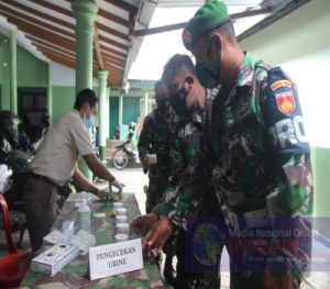 Puluhan Prajurit Kodim 0728/Wonogiri Di Tes Urine, Ini Hasilnya