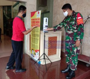 Babinsa Tipes Sasar Edukasi Penerapan PPKM di Hotel Indah Palace