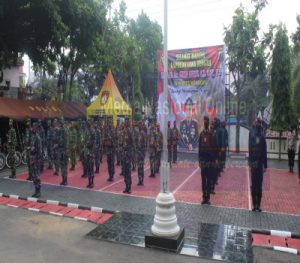 Yel-Yel TNI-Polri Sambut Kedatangan Kapolda Beserta Rombongan