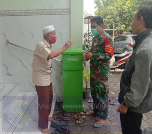 Jelang Kepulangan Ustadz ABB, Babinsa Tipes Komsos Dengan Ta’mir Masjid Baitussalam