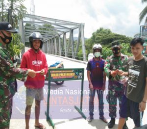 Koramil Perbatasan Jateng – Jatim Gelar Operasi Gakplin Protkes