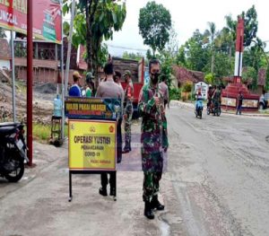 TNI-Polri Dan Pemerintah Kecamatan Manyaran Gencar Gelar Ops Gakplin Protkes, Ini Harapannya