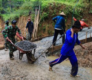 Kenapa Pra TMMD Reguler Ke-110 Desa Brenggolo Terus Di Kebut, Ini Tujuanya