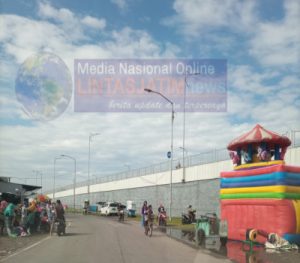 Masa Pademi di Jembatan Suramadu Pada Pagi Hari