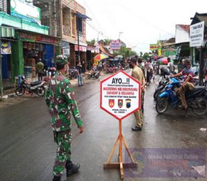 TNI-Polri Gelar Operasi Yustisi PPKM Dipasar Juwangi