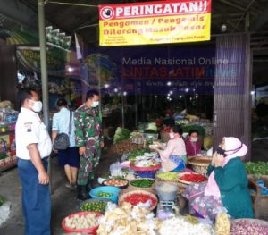 Inilah Tujuan Sertu Priyanto, Sidak PPKM di Pasar Hardjodaksino