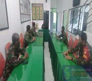 Danramil 03 Serengan Tekankan Babinsanya untuk Selalu Terapkan Edukasi PPKM di Wilayahnya