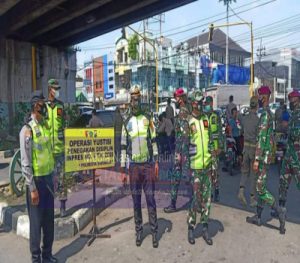 Operasi Yustisi Gabungan TNI POLRI Dan SATPOL PP Dalam Rangkah Mencegah Penyebaran Covid 19 Di  Sidoarjo