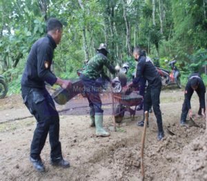 Timsus Harimau Polres Wonogiri Bantu Sukseskan Program TMMD