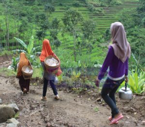 Sarmi Sehari-Hari Kirim Makanan Untuk Satgas TMMD Dan Warga Yang Bekerja