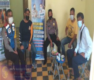 Kanit Binmas Polsek Bubutan Cangkir Kopi bersama Pengurus KTS Maspati Surabaya