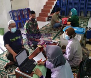 Sinergitas Babinsa dan Bhabinkamtibmas, Dalam Rangka Monitoring Donor Darah