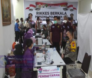 Peduli Kesehatan Personil, Polres Gresik Gelar Rikkes Berkala