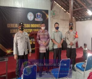 Berikan Rasa Aman Tempat Ibadah, Polres Gresik Laksanakan Pengamanan Gereja