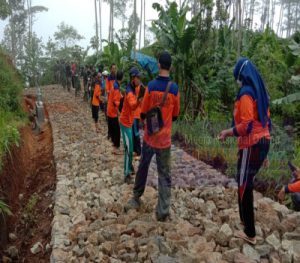 Semangat Gotong-Royong Tergambar Jelas Dalam TMMD Reguler Ke-110 Kodim 0728/Wonogiri