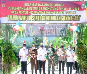 TMMD Di Desa Pentur Tetap Rampung Meski Pandemi