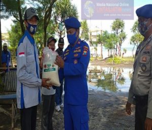 Pasca Gempa Bumi, Sat Polair Polres Jember Gelar Bakti Sosial