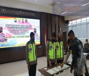 Polres Gresik Gelar Pakta Integritas Panitia dan Peserta Seleksi Polri