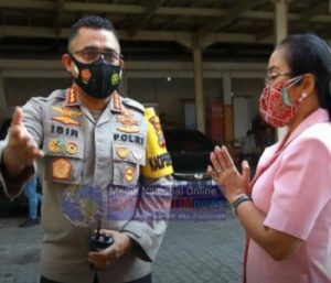 Kapolrestabes Surabaya Lakukan Peninjauan Simulasi Pembelajaran Tatap Muka Terbatas di Sekolah Surabaya