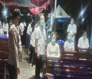 Memastikan Keamanan  Beribadah, Polres Gresik Melakukan Pengamanan Gereja